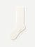 Women’s Pointelle Calf Sock - Soft White L [8086]