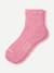 Modern Rib Quarter Socks - dried rose L [10032]