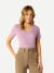 Women's Classic Fit Pima Cotton V-Neck T-Shirt - Mauve WO1 [8738]