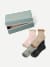 Women’s Sparkle Modern Rib Quarter Sock 4-Pack Gift Box - cloud pink mix L [10219]