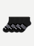 Youth Solids Quarter Sock 4-pack - black L [10016]