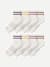 Women's Vintage Stripes Quarter Sock 8-Pack - Meringue Rose Mix L