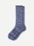 Merino Wool Blend Calf Socks - Glacier Blue L [10632]