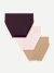 Women's Seamless Brief 3-Pack - Fig Pink Sand Mix L