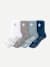 Casual_Grippers Half_Calf - blue_grey_mix L [11417]