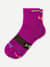 Merino Wool Blend Athletic Quarter Socks - Vivid Magenta L [8829]