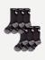 Men's Running Calf Sock 6-Pack - black-bee - 21