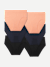 Women's Seamless High Rise Brief 6-Pack - Navy Guava Black Pack L