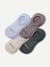 Men's Cushioned No Show Sock 4-Pack - Natural Blue Mix L [9073]