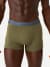 Men's Cotton Modal Blend Trunk - OLIVE MOSS / PEBBLE WAISTBAND MO1 [8472]