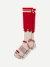 Full-Cushion Merino Wool Ski & Snowboard Socks - heritage red L [9715]