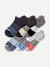 Men's Tri-Block Marl Ankle Sock 6-Pack - mixed - 1