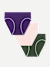 Women's Seamless Brief 3-Pack - Dark Elm Concord Blush Mix L