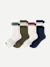 Vintage_Stripes Half_Calf - Navy_Desert_Mix L [11426]