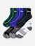 Men's Running Quarter Sock 6-Pack - Midnight Navy Multi Mix L