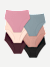 Women's No Show Hipster 6-Pack - Sea Rose Core Mix L