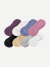 Women's Lightweight No Shows 8-Pack - Blue Smoke Neutral Mix L