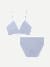 Women's Seamless Triangle Bralette + Brief Pack - Skysail Blue L