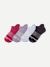 Merino Wool Blend Ankle Socks - Purple Pomegranate Mix L [10509]