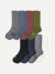 Men's Modern Rib Calf Sock 8-Pack - field blue solids mix L