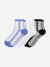 Womenâ€™s Sheer Quarter Sock 3-Pack - Hydrangea Floral Mix L
