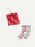 Fair Isle Half Calf Sock 2-Pack Gift Box - Sage Crimson Mix L [10227]