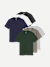 Men's Pima Cotton Crew Neck T-Shirt 6-Pack - Boulder Stripe Elm Mix L