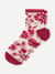 Women's Sheer Garden Party Quarter Socks - pomegranate L [10512] 