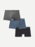 Men's Soft Flex Trunk 3-Pack - Steel Boulder Black Mix L