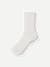 Women’s Floral Lace Half Calf Socks - soft white L [9996]