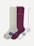 Women's Everyday Compression Sock 3-Pack (15-20mmHg) - Sage Plum Mix L
