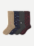 Men's Valentine's Day Dress Calf Socks - Heart Mix L [8438]