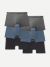 Men's Soft Flex Trunk 6-Pack - Steel Boulder Black Mix L