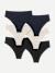 Women's Super Soft Thong 6-Pack - Navy Oat Black Mix L