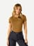 Women's Slim Fit Pima Cotton Crew Neck T-Shirt - Canteen WO1 [8528]