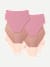 Women's No Show Hipster 6-Pack - Rose Neutral Mix L