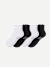 Ruffle Rib Quarter Socks - mixed L [10008]