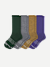 Merino Wool Blend Calf Socks - blue elm mix L [9861]