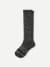 Merino Wool Blend Knee High Socks - Charcoal L [7807]