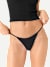 Women's Super Soft String Bikini - Black WO1 [9833]