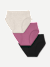 Women's Super Soft Brief 3-Pack - Purple Ochre Oat Black Mix L