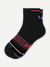 Merino Wool Blend Athletic Quarter Socks - Black Wine L [8829]