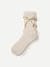 Lightweight Bow Half Calf Socks - sandy heather L [10514]