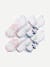 Women's Golf Ankle Sock 6-Pack - White Pink Lily Mix