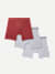 Men's Cotton Modal Blend Boxer Brief 6" 3-Pack - Grey Cinna Mix L