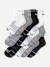 Men's Running Quarter Sock 12-Pack - Black Core Mix 