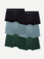 Men's Cotton Modal Blend Trunk 6-Pack - Green Fog Grey Mix L