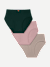 Women's Super Soft Brief 3-Pack - Mauve Green Nude Mix L