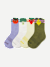 Junior Fruits & Veggies Calf Sock 4-Pack - picnic mix L [9888]