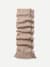 Women’s Ribbed Leg Warmers - Camel L2 [9736]